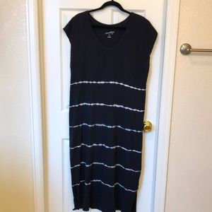 Universal Threads full length dress navy blue